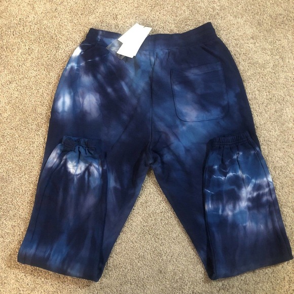 John Elliott LA Reflection Tie Dye Luxury Sweatpants Blue Pacific Mens Large L - Picture 5 of 11